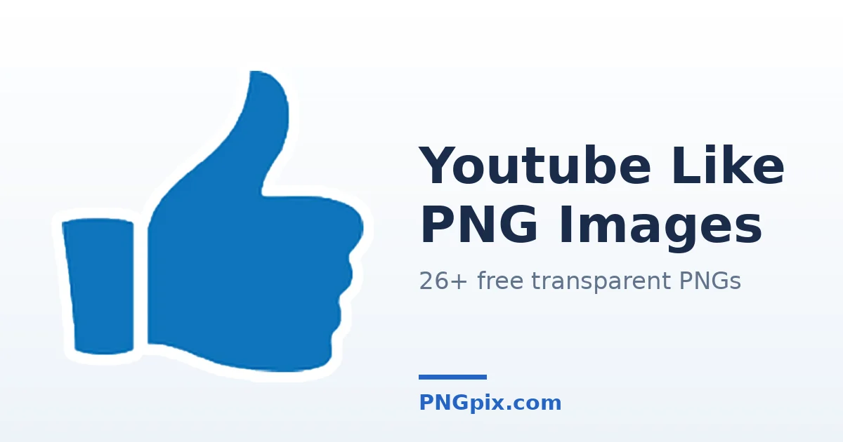 Youtube Like PNG images