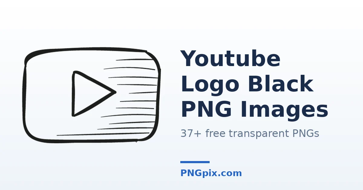 Youtube Logo Black PNG images