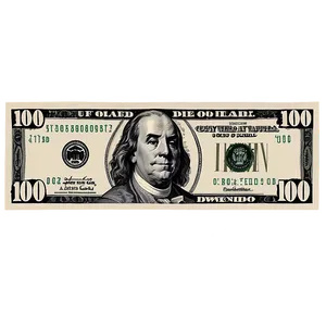 100 Dollar Bill Pattern Png 05242024 PNG image