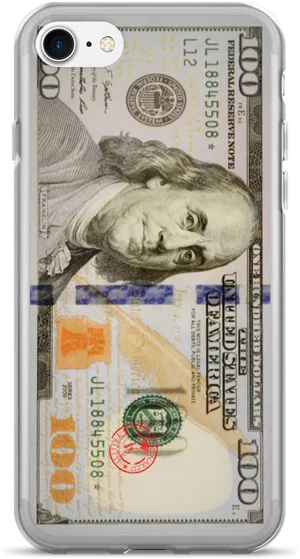 100 Dollar Bill Phone Case Design PNG image