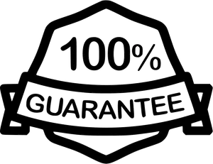 100 Percent Guarantee Badge PNG image