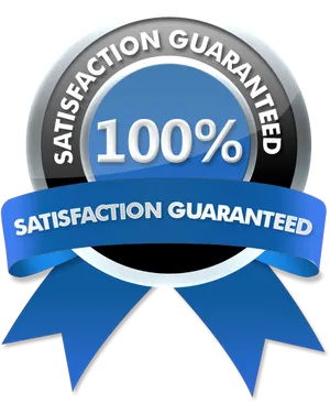 100 Percent Satisfaction Guarantee Badge PNG image