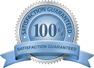 100 Percent Satisfaction Guarantee Seal PNG image