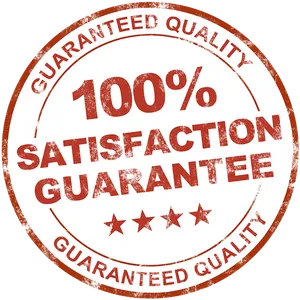 100 Percent Satisfaction Guarantee Seal PNG image