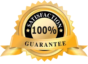 100 Percent Satisfaction Guarantee Seal PNG image