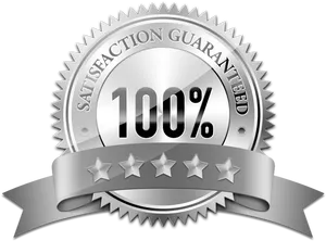 100 Percent Satisfaction Guarantee Seal PNG image