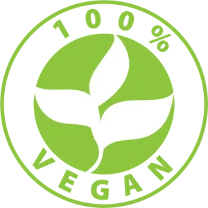 100 Percent Vegan Logo PNG image