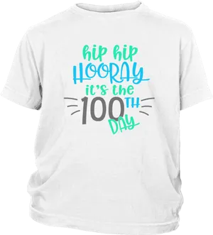 100th Day Celebration T Shirt PNG image