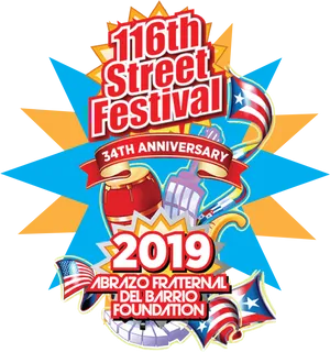 116th Street Festival2019 Logo PNG image