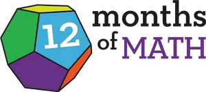 12 Monthsof Math Logo PNG image