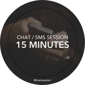 15 Minute Chat Session Promo PNG image