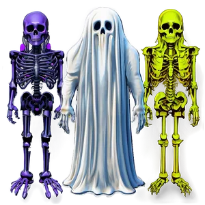 16 Bit Ghosts And Ghouls Png 06252024 PNG image