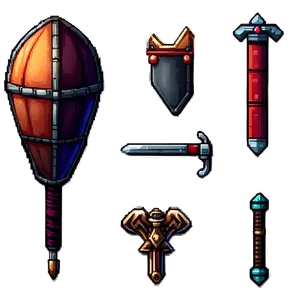 16 Bit Pixel Adventure Items PNG 06252024 PNG