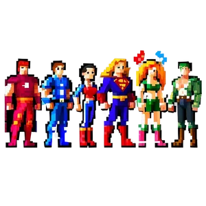 16 Bit Pixel Heroes PNG 06252024