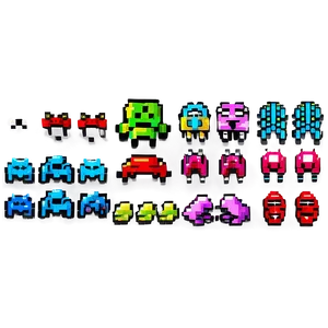 16 Bit Space Invaders Png Nte PNG image