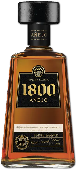 1800 Anejo Tequila Bottle PNG image