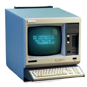 1980s Computer Technology PNG Plr31