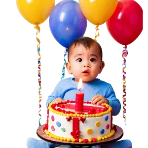 1st Birthday Celebration Png Php PNG image