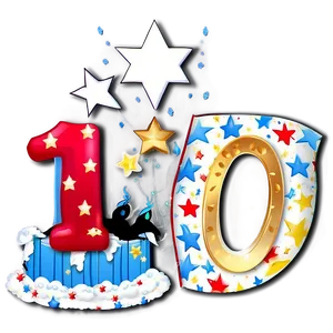 1st Birthday Magic Show Theme Png 06202024 PNG image