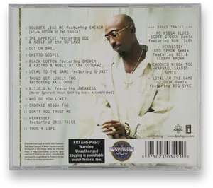 2 Pac Loyaltothe Game Album Back Cover PNG image