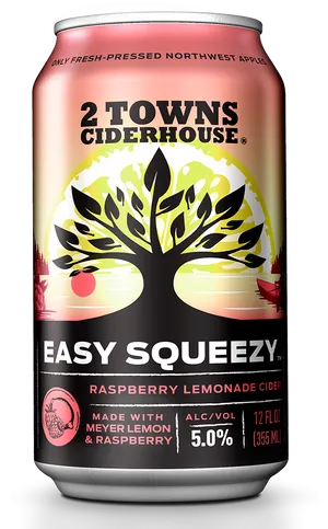 2 Towns Ciderhouse Easy Squeezy Can PNG image