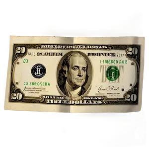 20 Dollar Bill D PNG image