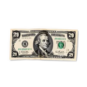 20 Dollar Bill Monetary Value Png 06132024 PNG image