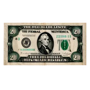 20 Dollar Federal Reserve Note Png 34 PNG image