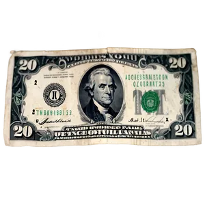 20 Dollar Federal Reserve Note Png Qvm98 PNG image