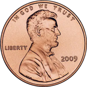 2009 United States Penny Obverse PNG image