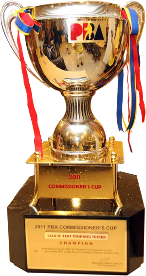 2011 P B A Commissioners Cup Trophy PNG image