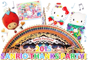 2015 Sanrio Thanks Partyat Puroland PNG image
