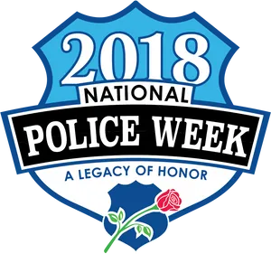 2018 National Police Week Badge PNG image