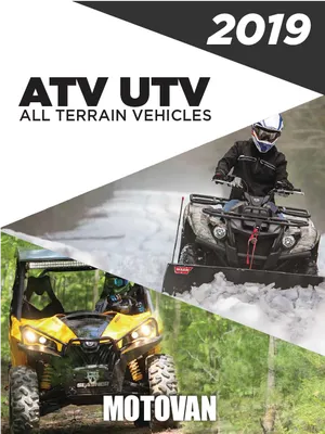 2019 A T V U T V All Terrain Vehicles Catalog Cover PNG