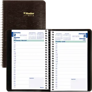 2019 Daily Planner Agenda PNG image