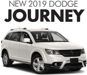 2019 Dodge Journey White S U V PNG image