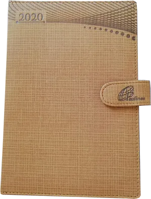 2020 Brown Fabric Agenda Cover PNG image