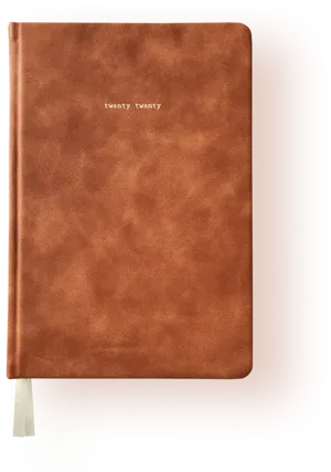 2020 Brown Leather Diary PNG image