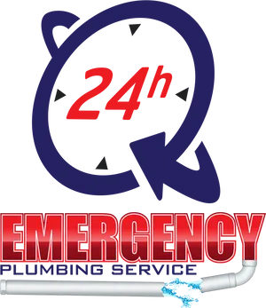 24h Emergency Plumbing Service Logo PNG image
