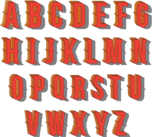 3 D Alphabet Letters Design PNG image