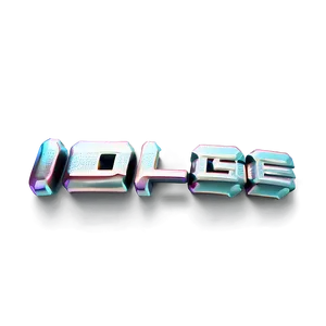 3 D Chrome Text Effect PNG