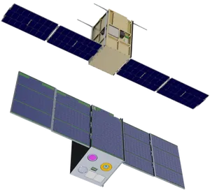 3 D Model Satellite Illustration