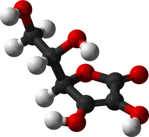 3 D Molecular Structureof Citric Acid PNG image