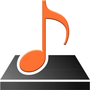 3 D Music Note Icon PNG image