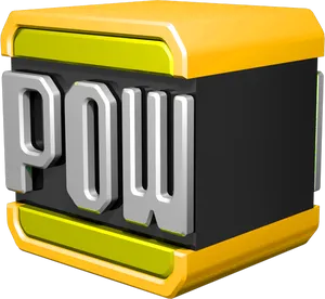 3 D P O W Graphic Icon PNG