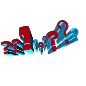 3 D Question Marks Graphic