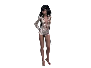 3 D Rendered Female Characterin Bodysuit