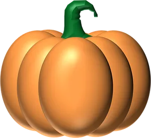3 D Rendered Pumpkin PNG image