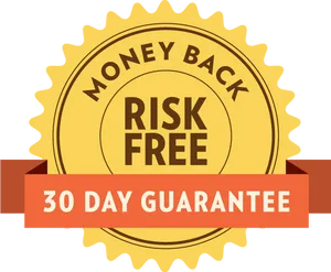 30 Day Money Back Guarantee Seal PNG image