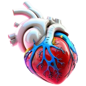 3d Anatomical Heart Model PNG 06122024 PNG